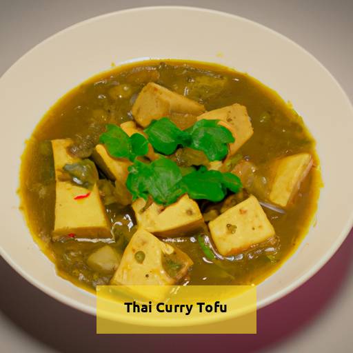 thai curry tofu