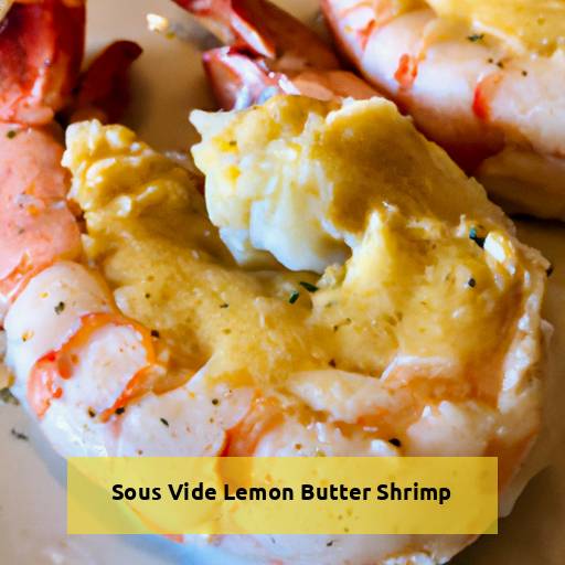 sous vide lemon butter shrimp
